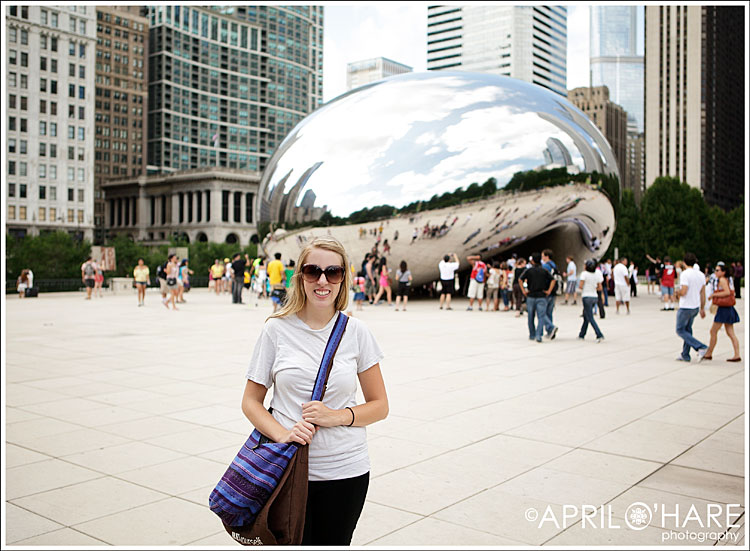 Tourist Photo of the Bean in Millenium Park Chicago IL